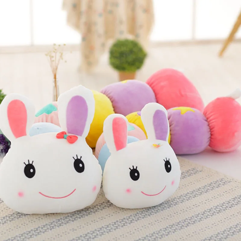 One Piece Giant Colorful Caterpillar Plush Toy Cute Bunny Doll Stuffed Rabbit Toys Animal Sleeping Long Pillow Gift For Kids