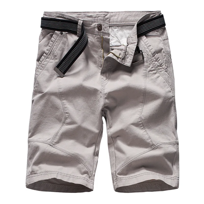 Pantaloncini Cargo da uomo estivi 2023 pantaloncini tattici militari militari dell'esercito verde di marca pantaloni corti Casual da lavoro larghi in cotone senza cintura