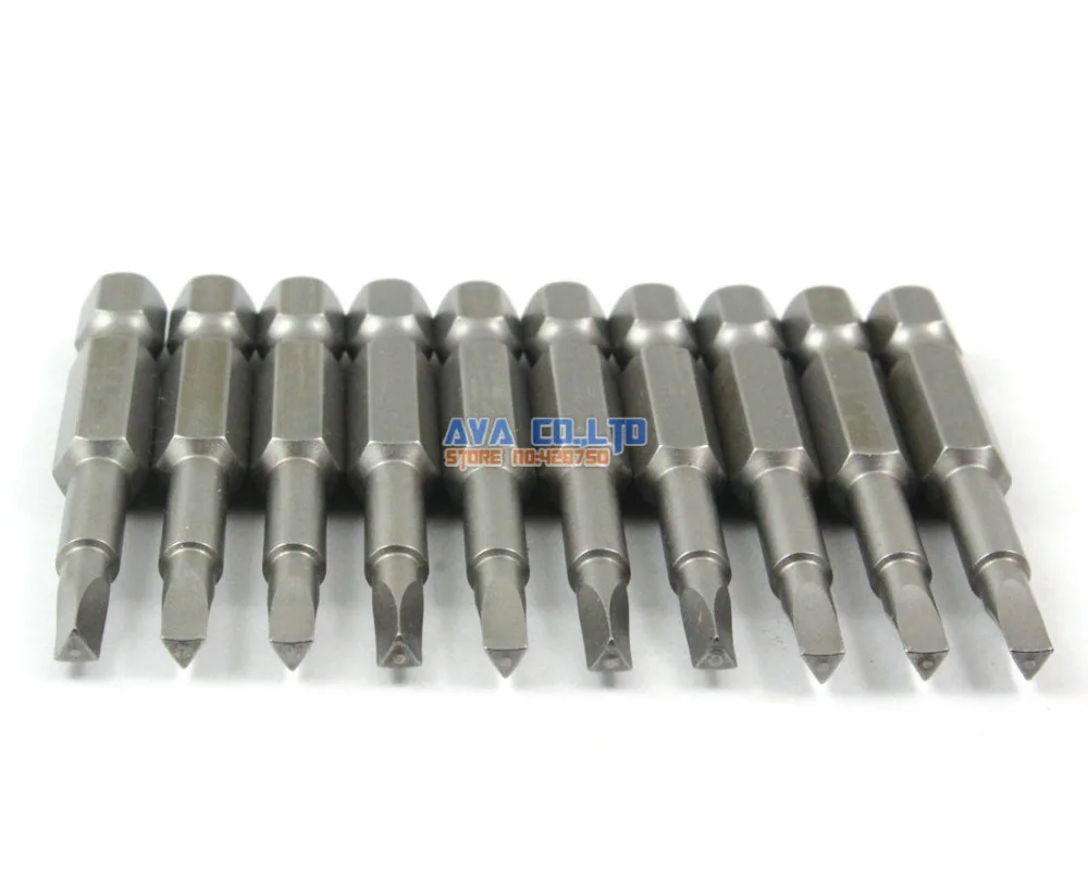 10 Pieces Magnetic 2.7mm Triangle Screwdriver Bit S2 Steel 1/4