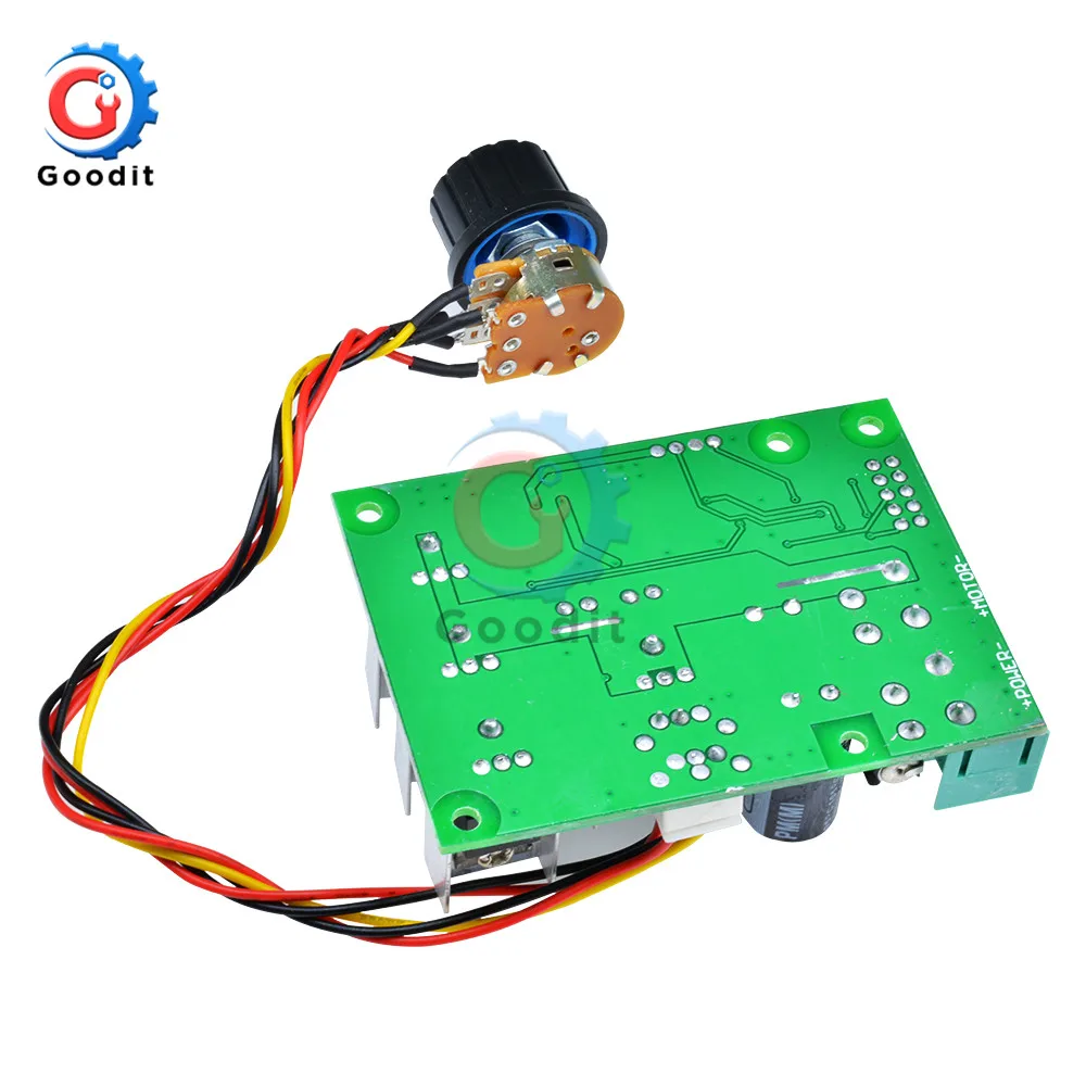 DC 6-60V 30A PWM DC Motor Speed Controller Control Governer Adjustable LED Digital Motor Speed Regulator 12V 24V 36V DC 6V-60V