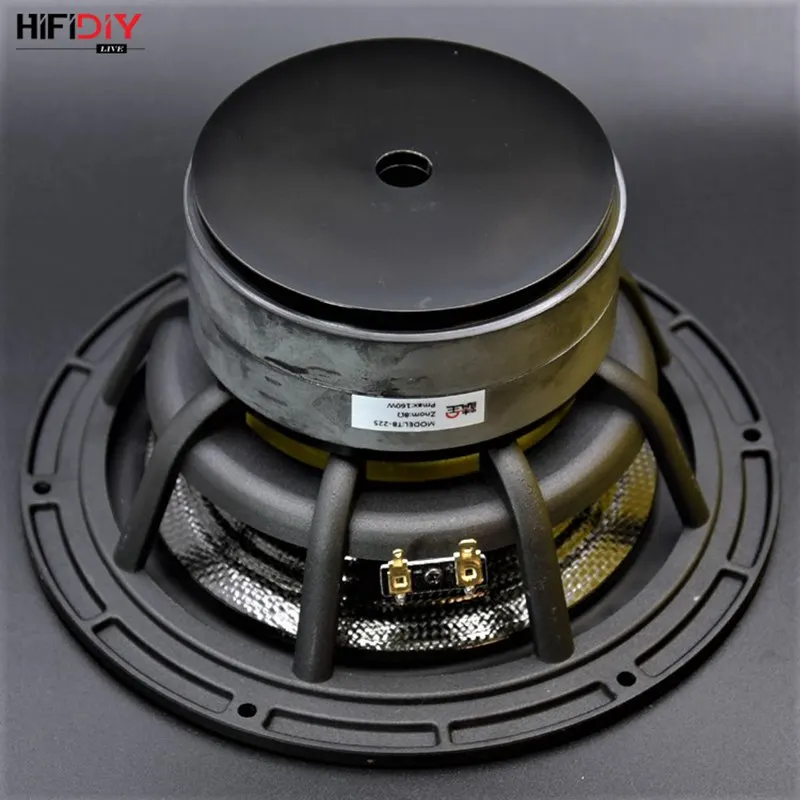 HIFIDIY LIVE HIFI 8 inch 8.8" Midbass Woofer speaker Unit  8OHM 160W Casting Aluminum Fram Carbon fiber Loudspeaker T8-225