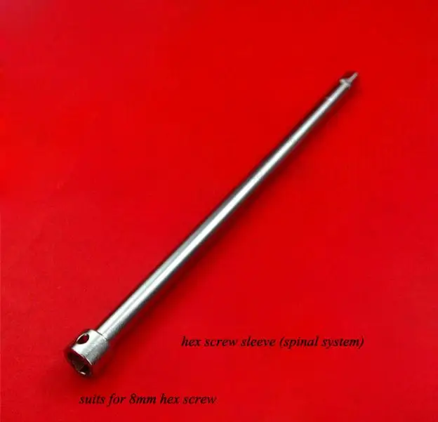 

orthopedic instrument hex screw sleeve 8mm spinal rod screw system use Outer hexagonal screwdriver orthopedist use instrument