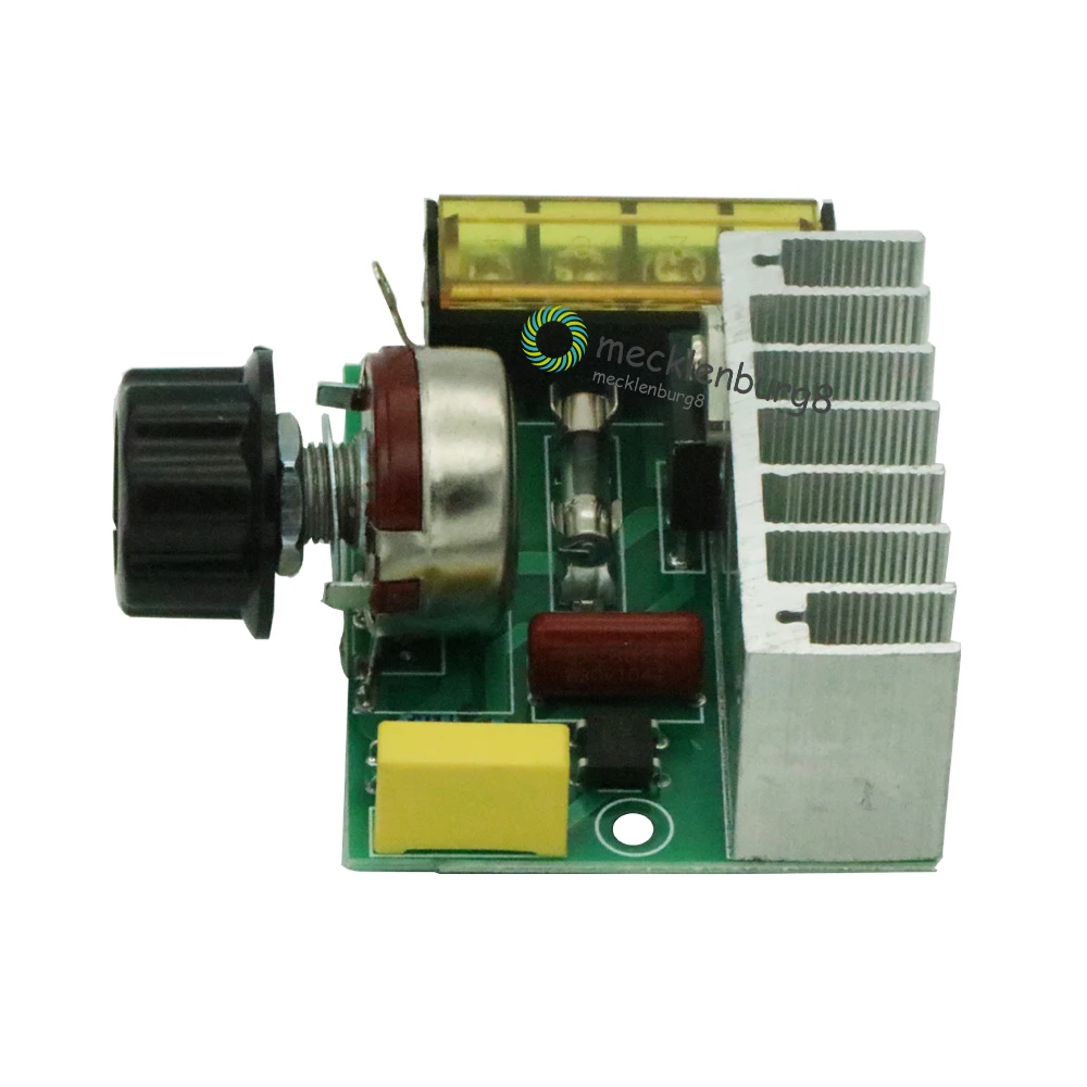 4000W 0-220V AC SCR Electric Voltage Regulator Motor Speed Controller Dimmers Dimming Speed With Temperature Insurance