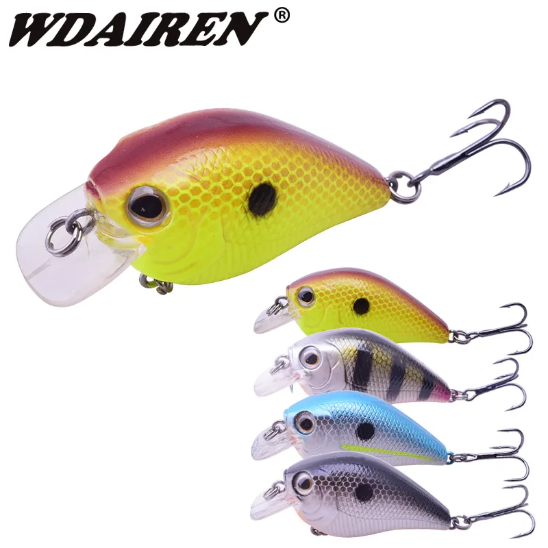 

WDAIREN wobblers Jerkbait 4 Colors 6cm 5.5g Hard Bait Minnow Crank Fishing lures VMC hooks Bass Fresh Salt water tackle Topwater