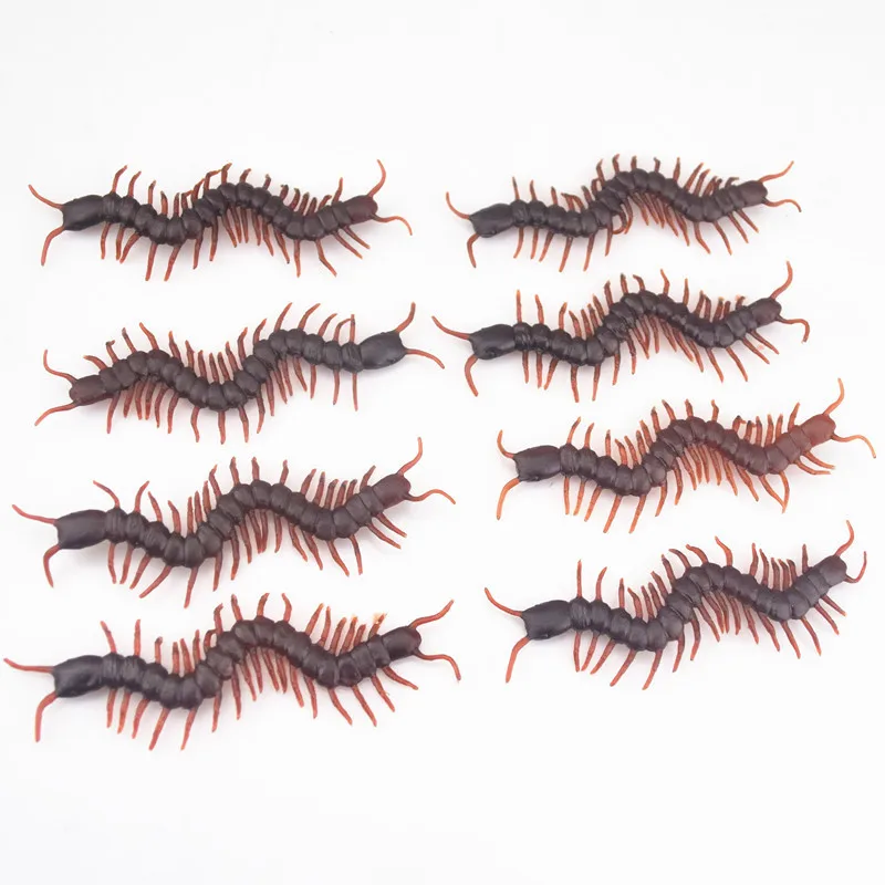 50pcs/set Halloween Jokes Gags Pranks Maker Trick Fun Novelty Funny Gadgets Blague Tricky Toy Simulation False centipede Toys