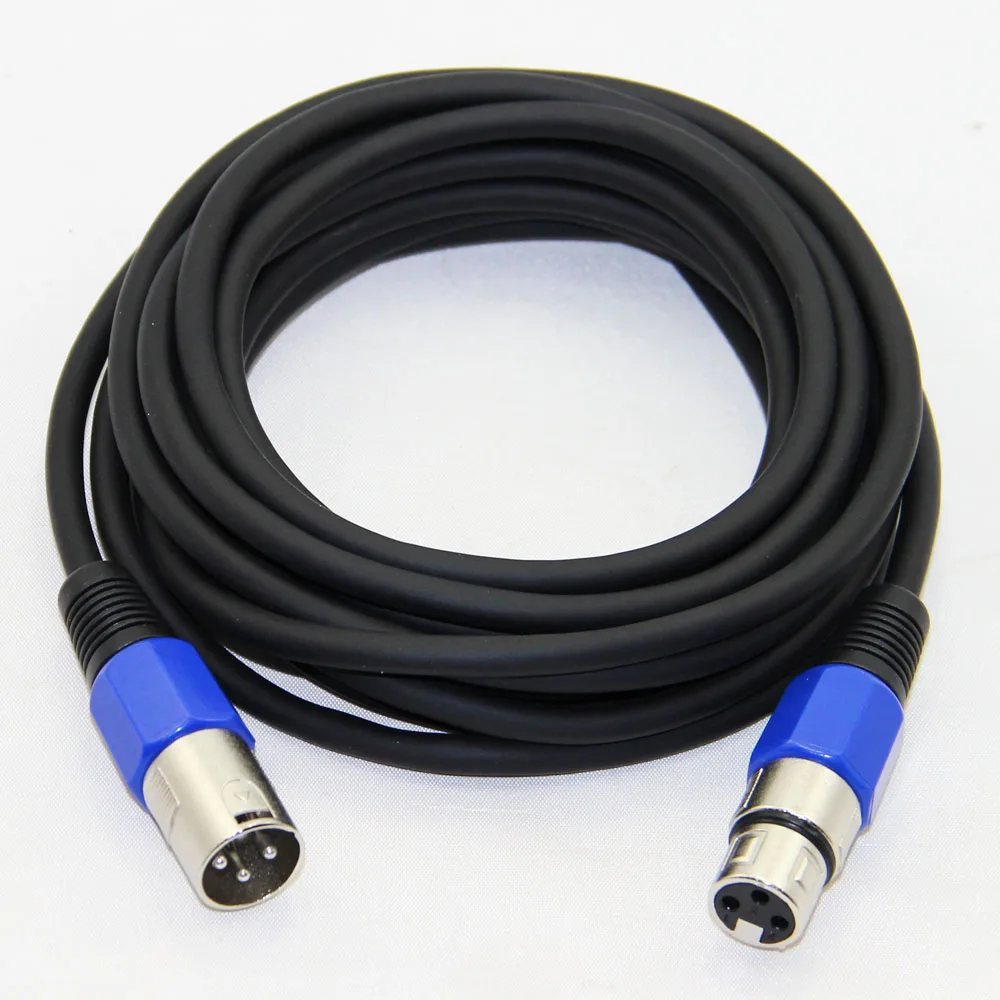 Bochara Cáp XLR Nam Đến Nữ M/F Cáp Âm Thanh Cho Micro Phối Đồng OFC 1M 1.8M 3M 5M 6M 10M 15M 20M