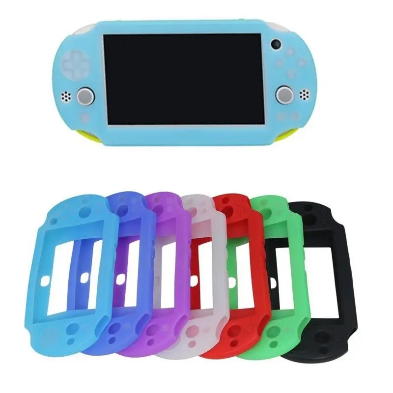 Silicone Bumper Skin Protection Case, Capa Shell para Sony Playstation, PS VITA Slim, PSV 2000