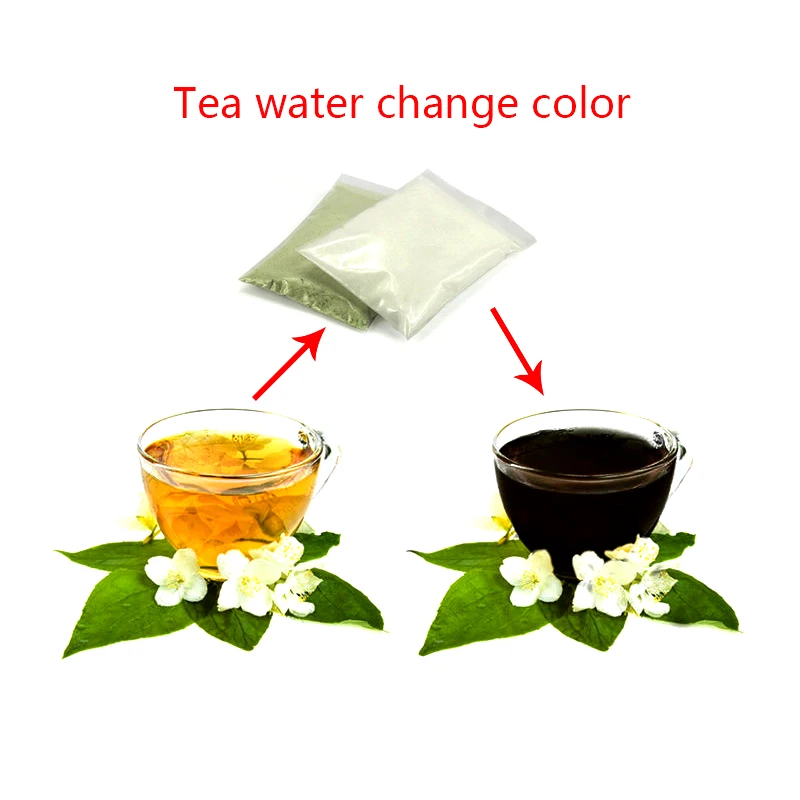 Left Magic Tea water change color magic tricks Funny Kid Toys Party Magic,Magic Accessories For Sands of the desert