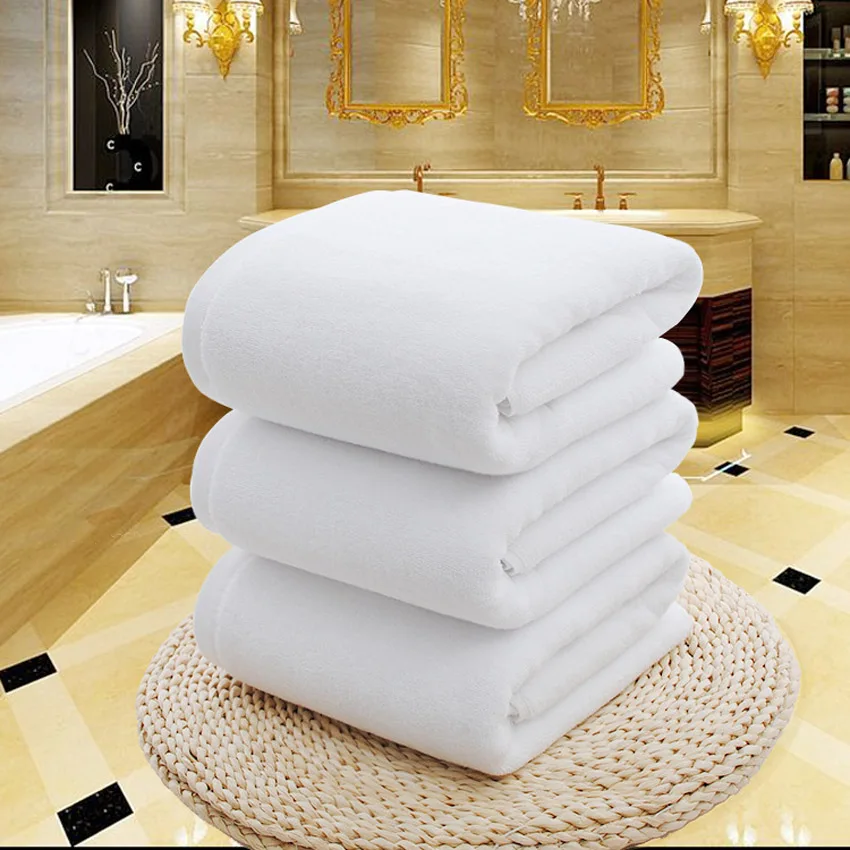 White Large Bath Shower Towel Cotton Thick Towels Home Bathroom Hotel Adults Kids Badhanddoek Toalha de banho Serviette de bain