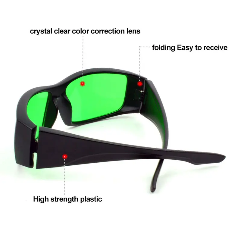 Lunettes de culture hydroponiques d\'intérieur professionnelles, LED, UV, lampe à perruque izing pour plantes, lunettes de protection