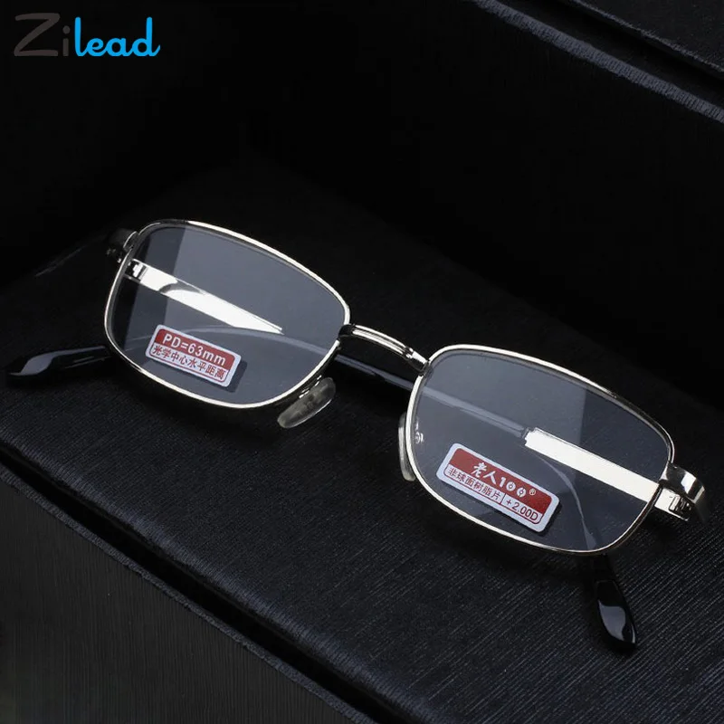 Zilead Reading Glasses Women Men Metal Business Presbyopic Eyeglasses Computer Magnifying Eyewear Diopter +1+1.5+2+2.5+3+3.5+4