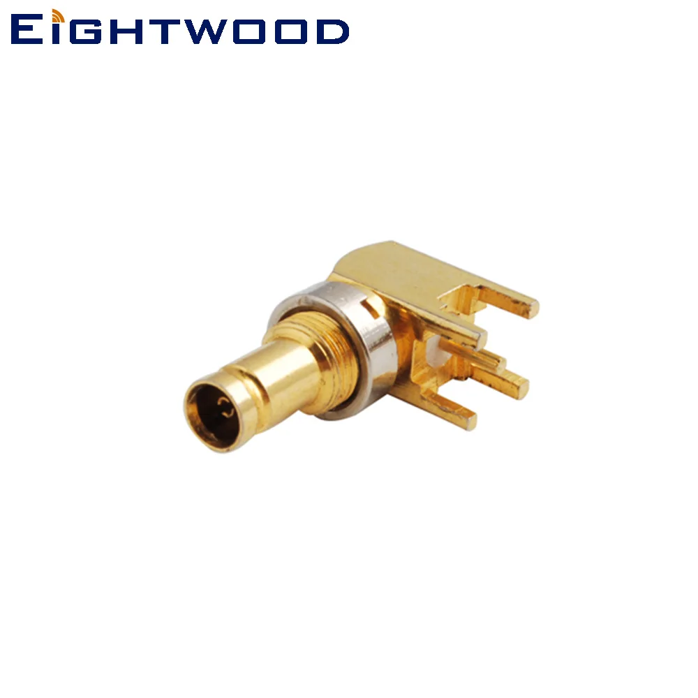 

Eightwood 75 Ohm 1.0/2.3 Jack Female RF Coaxial Connector Right Angle Post Terminal Four Stud Coaxial Adapter