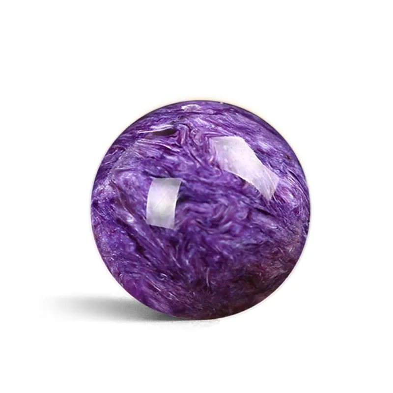 

7A one PIECE CHAROITE round 8-20MM FULL HOLE for DIY jewelry making FPPJ wholesale loose beads nature