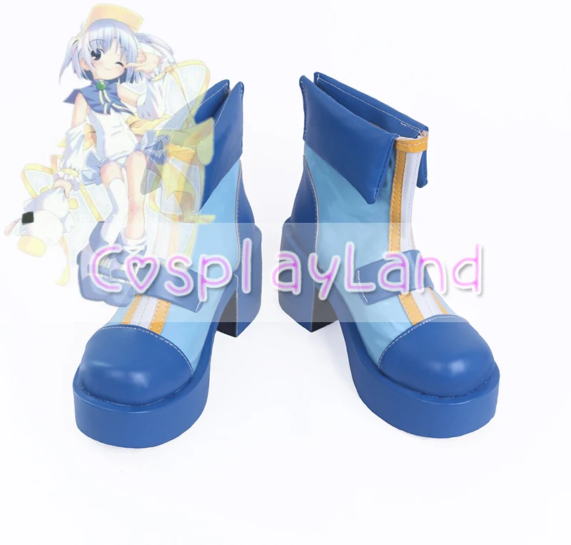 Anime Moeru Eitango Moetan Pastel Ink Cosplay Shoes Boots for Adult Women Shoes Costume Accessories Custom Made