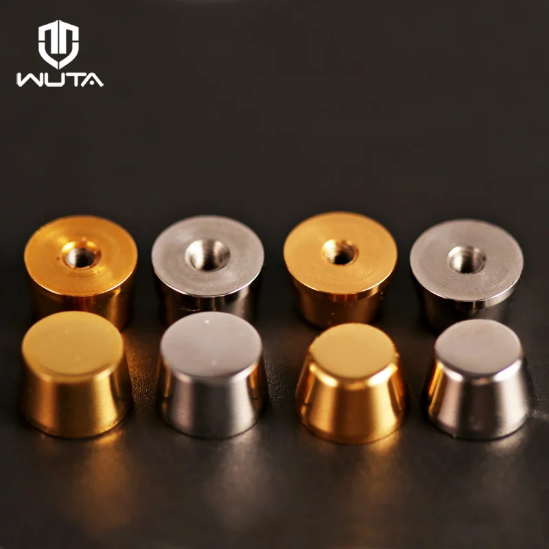 WUTA 10Pcs High Quality Stainless Steel Screw Back Rivets Stud Purse Feet Metal Studs for DIY Leather Bag Modified Accessories