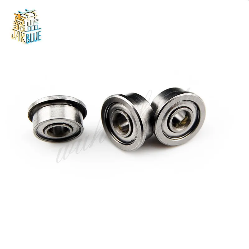 5pcsHigh quality  F623ZZ F624ZZ F625ZZ F626ZZ F627ZZ  F628ZZ F629ZZ Flanged Flange Deep Groove Ball Bearings   for 3D printer