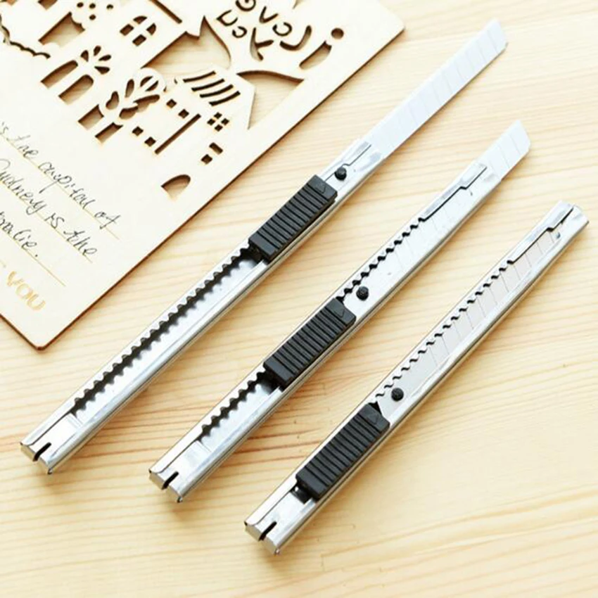 1PC Art Knife Art Supplies Utility Knife Paper And Office Knife Diy Art Cutter Knife Stationery School Tools Paper Cutter