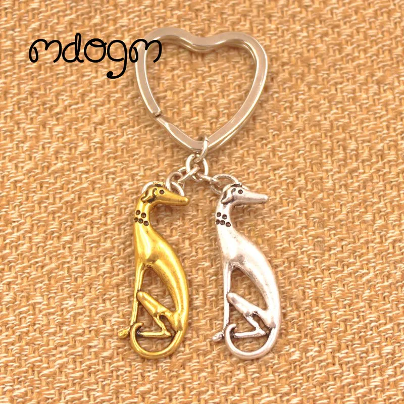 New Cute Greyhound Dog Animal Purse Handbag Charm Metal Pendant Keychain For Bag Car Women Men Girls Boys Love Jewelry K136