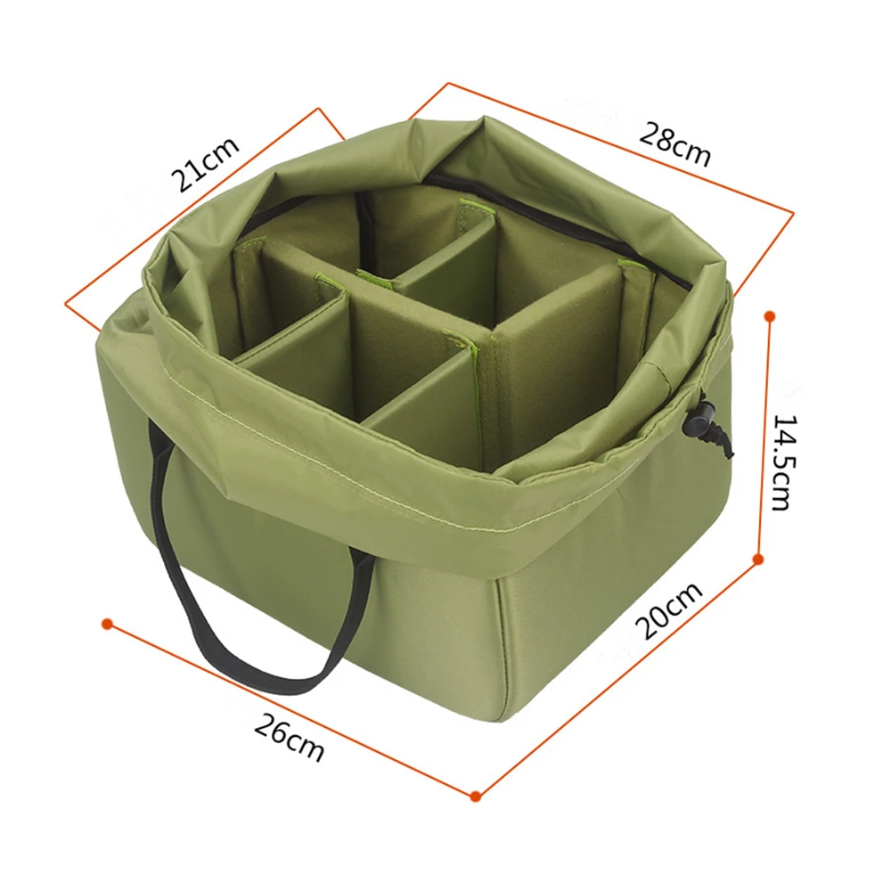 Waterproof Camera Divider Case Protective Soft Shockproof DSLR SLR Camera Lens Bag Insert Padded Digital Pouch