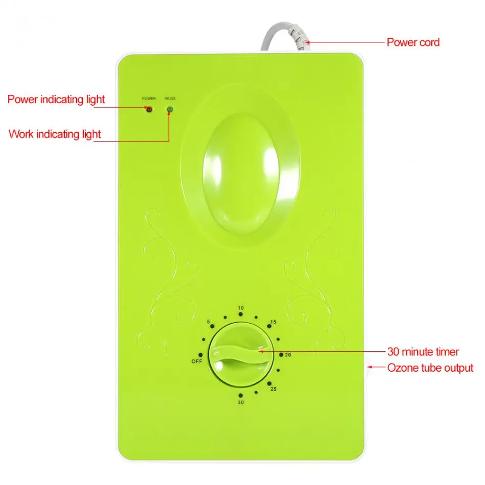 400mg/h Desktop Multifuctional 400Mg/H Kitchen Ozone Water Genrator Fruit Vegetable Cleaning Device Ozonator