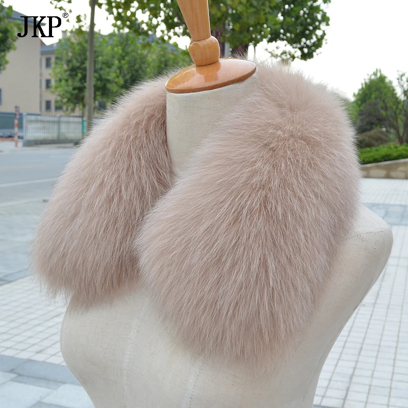 100% Real Fox Fur Scarf fashion Women real Fox Fur Collar Scarf Genuine Natural Fox Fur Multicolor Scarves Collar Warmer Jacket