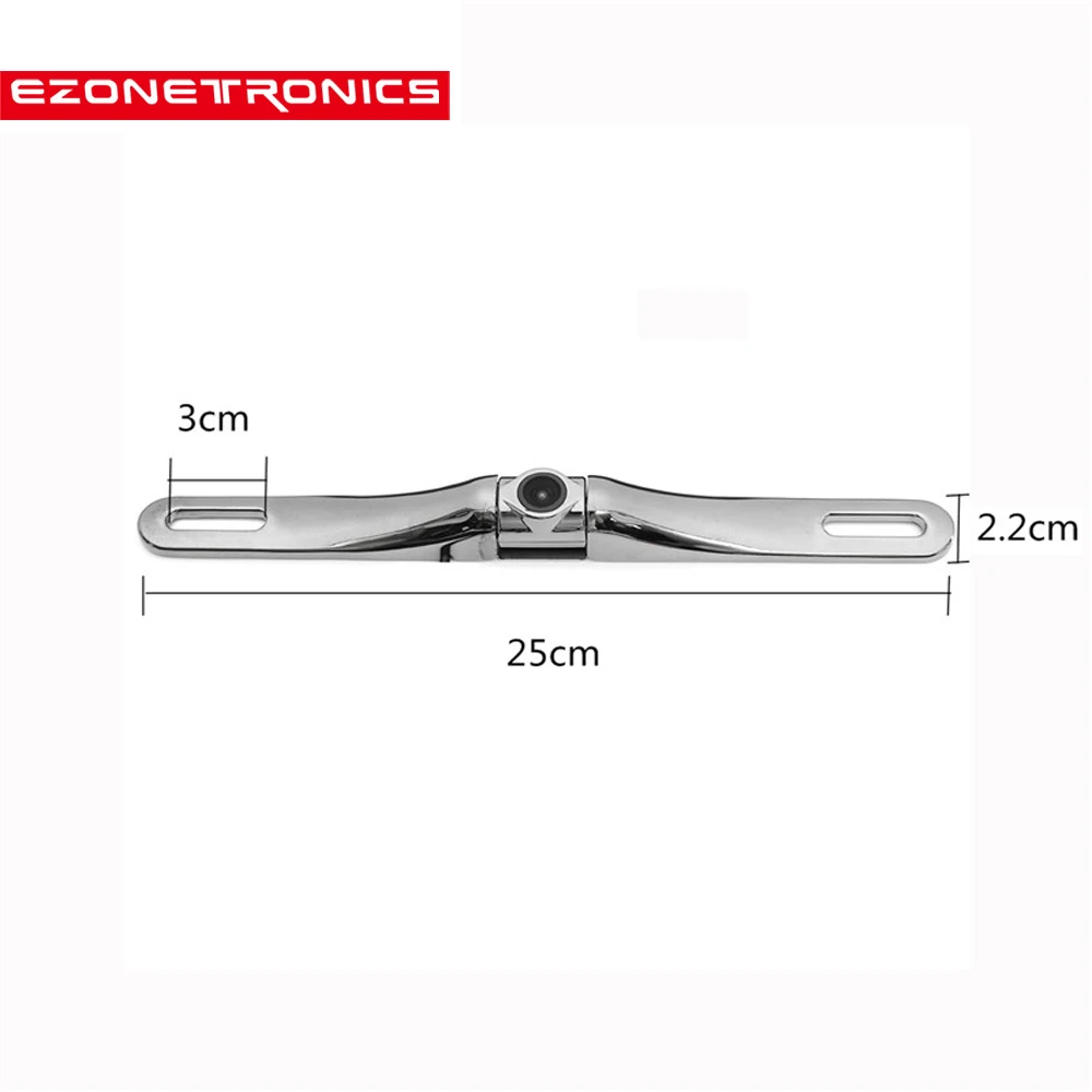 18 Car Rear View Camera License Plate Mount Silver / Black Reverse Backup Camera License Plate Frame Camera Night Vision 888
