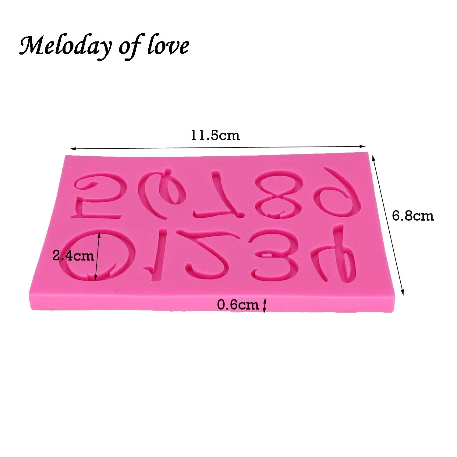 1Pcs DIY Letter and number Silicone Mold Fondant Mould cake decorating tools Flexible Baking Mold T1273