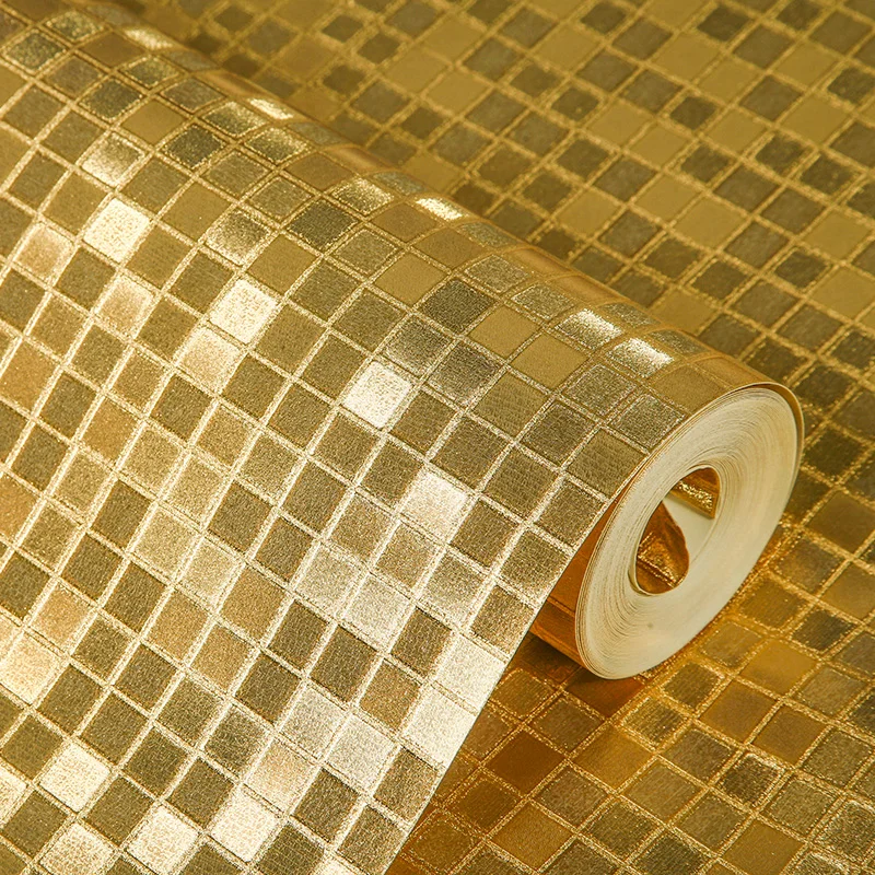 

beibehang KTV gold silver square papel de parede 3d wallpaper rolls TV background wall paper 3d All mosaics wallpaper for walls