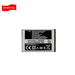 Bateria de alta qualidade para Samsung, 1000mAh, AB553446BU, E2652, C3300, C3300K, E2120, E3300, S5150, M3200, B100, L250, L258, M628, W539, X989