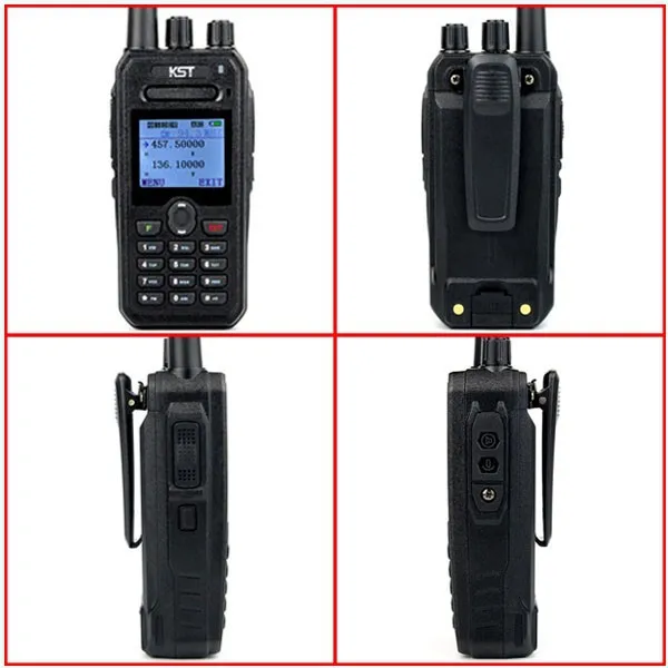 Imagem -06 - Portátil Dual Band Ham Radio 8w de Alta Potência Walkie Talkie de Longa Distância 4500mah Li-ion Battery Elegante Kst-uv-f1000