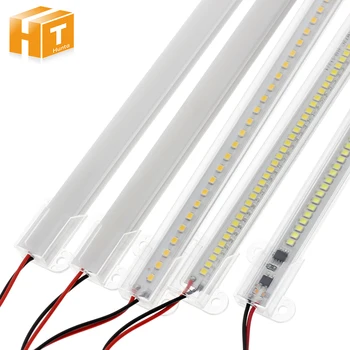 LED צינור AC220V 8W בהירות גבוהה 2835 30cm 50cm 72 נוריות חיסכון באנרגיה LED צינורות ניאון 5 יח'\חבילה.