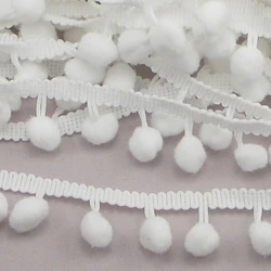 5 Yards/Lot Pom Pom Trim Ball 10mm Mine Pearl pompon frangia nastro cucito pizzo tessuto Kintted accessori artigianali fai da te fatti a mano