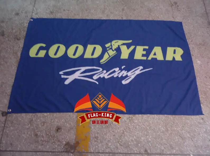 

for good year racing team flag,good year racing banner,90*150CM polyster flagking brand flag