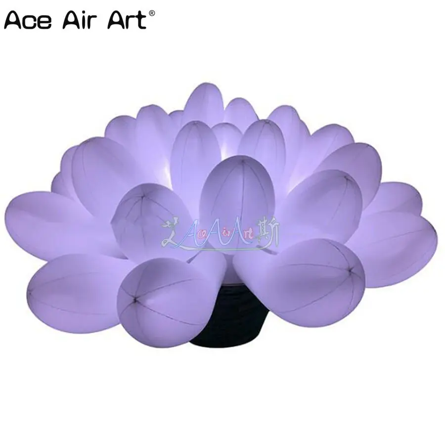 

Beautiful Color Changing LED Light Inflatable Flower Replica Flower Bouquet Plant for Party Decoration