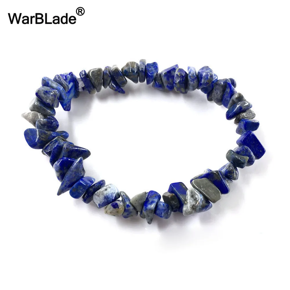 WarBLade 35 colori bracciale in pietra preziosa naturale per donna occhio di tigre cristallo quarzo Stretch Chip perline pepite bracciali