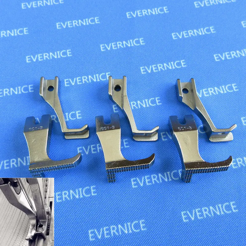 3 sets/sizes Edge Guide Presser Feet for Juki DU-141 DU-1181 Sewing Machine