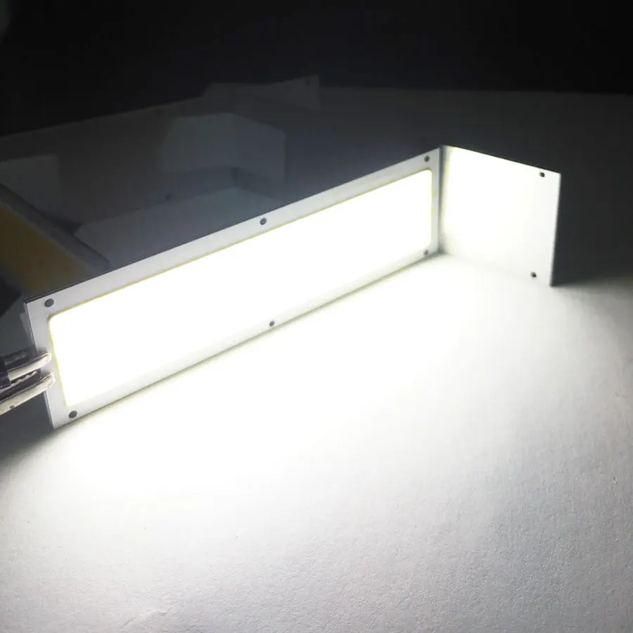 Große Aktion!!! Ultraheller 1300LM 12W COB-LED-Lichtstreifen 12V DC für DIY 12V Lichter Arbeitslampen Home Lampen 120*36MM COB-Chip – Detail 14