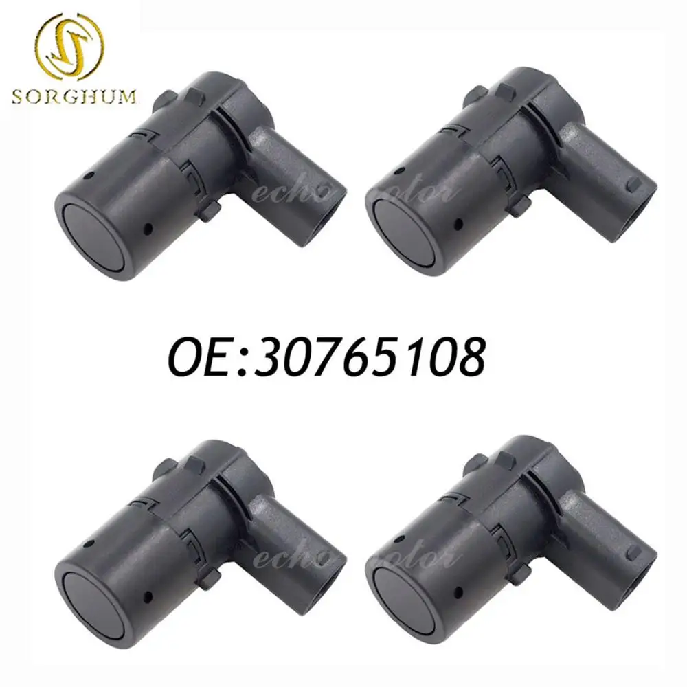 New 4PCS 30765108 PDC Parking Sensor Fits For Volvo S40 S60 S80 V50 V70 XC70 XC90 OEM 30668100 30765408