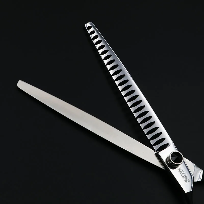 8 Inch Left-handed Pet Thinning Scissors Professional Dog Grooming Shears Animal Hair Tool 24 Teeth