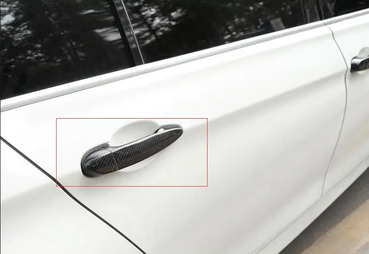 

Car Styling Real Carbon Fiber Outer Door Handle Cover For BMW X1 E84 2009-2015 LHD