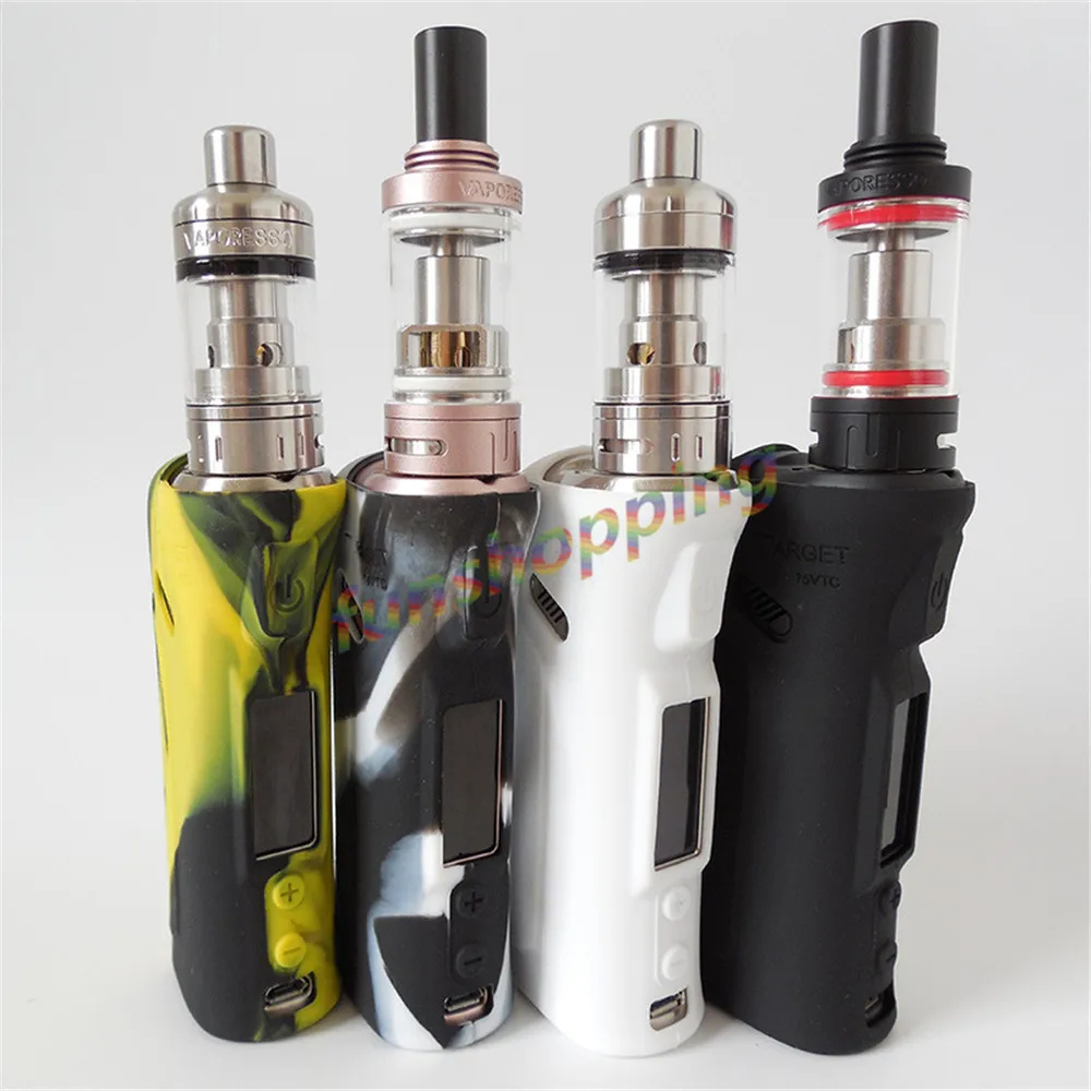 Colore di alta qualità casuale per Target 75 W TC Box Mod custodia in silicone/manica/pelle/copertura/adesivo per Vaporesso Target 75 W Box Mod