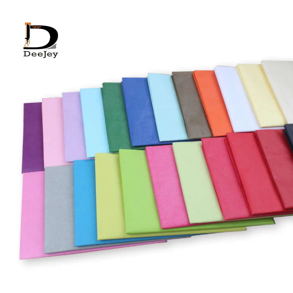 moisture proof DIY wrapping Tissue Paper Wedding Gift clothing wrap Paper Copy Tissue Paper solid candy colors 50*66cm 40pcs lot