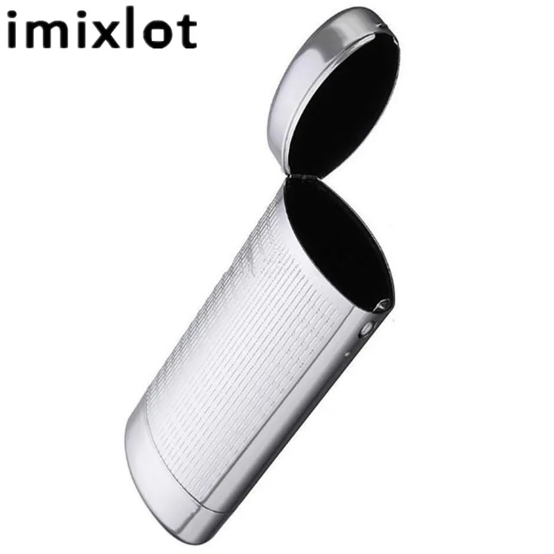 IMIXLOT Silver Aluminum Magnesium Elegant Sunglasses Cases High Quality Automatic Reading Glasses Box