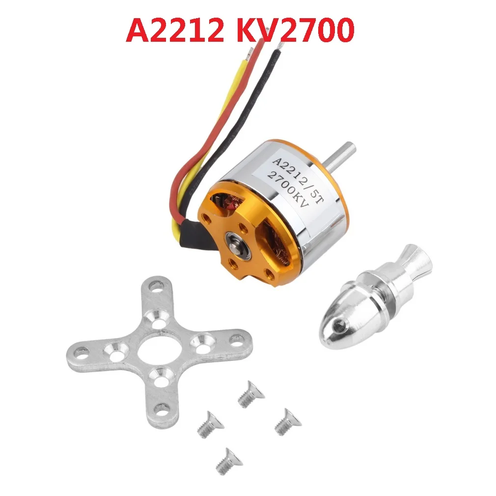 1pc A2212 Brushless Motor 930KV 1000KV 1400KV 2200KV 2450KV 2700KV For RC Aircraft Plane Multi-copter Brushless Outrunner Motor