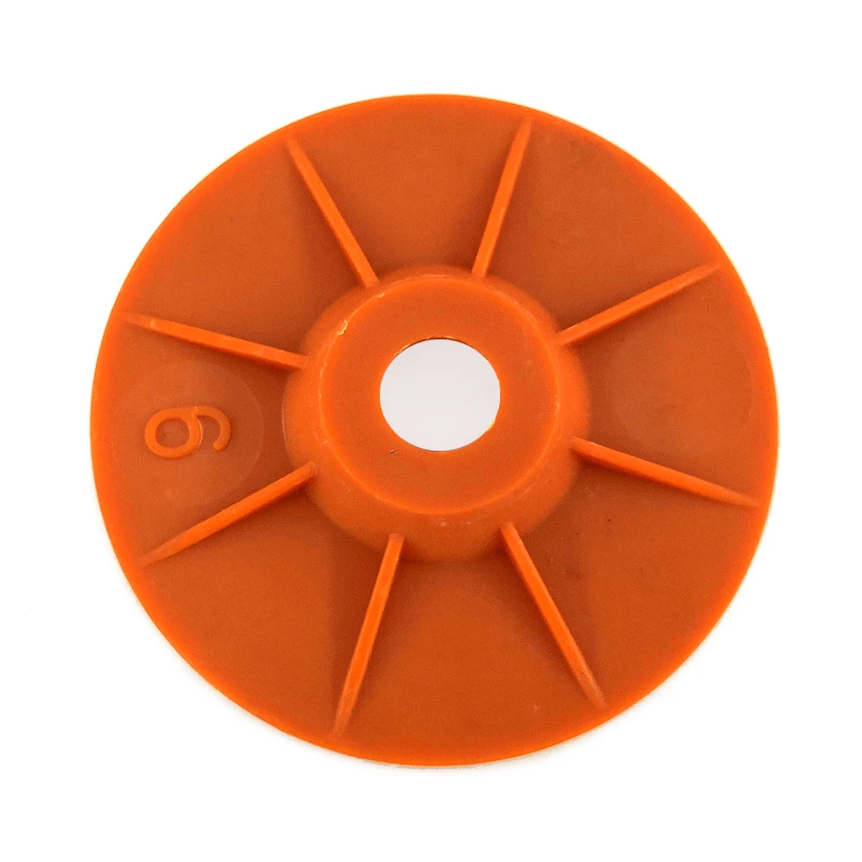 Imagem -03 - Rijilei Peças Conjunto 100 mm Almofada de Polimento Diamante Polegada Molhado Flexível Granito Polimento Almofadas Piso Concreto Mármore Moagem Discos Zj06