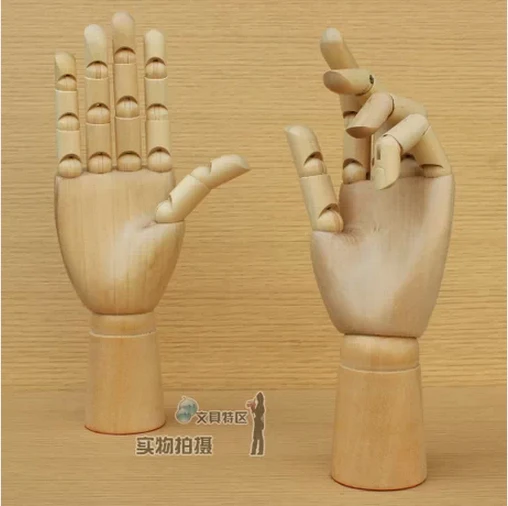 Free Shipping!! Top Level Artist Wooden Hand Model Left & Right Set, Wooden Hand Model,Model hand artist,Wooden Hand Sculpture