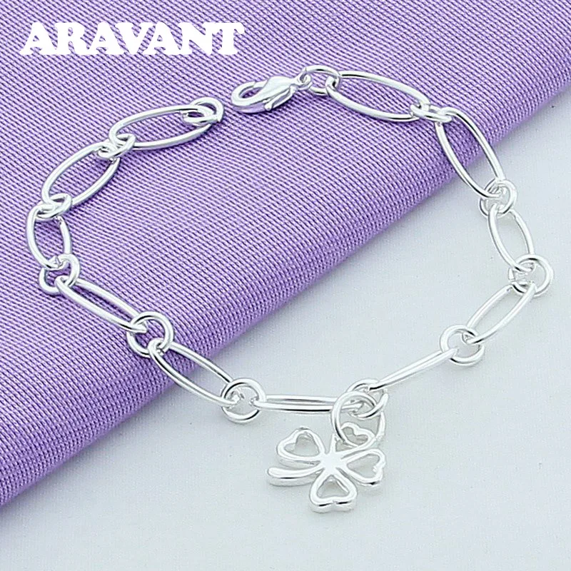 

Women Bracelets 925 Silver Charms Bracelet For Women Wedding Jewelry Gifts