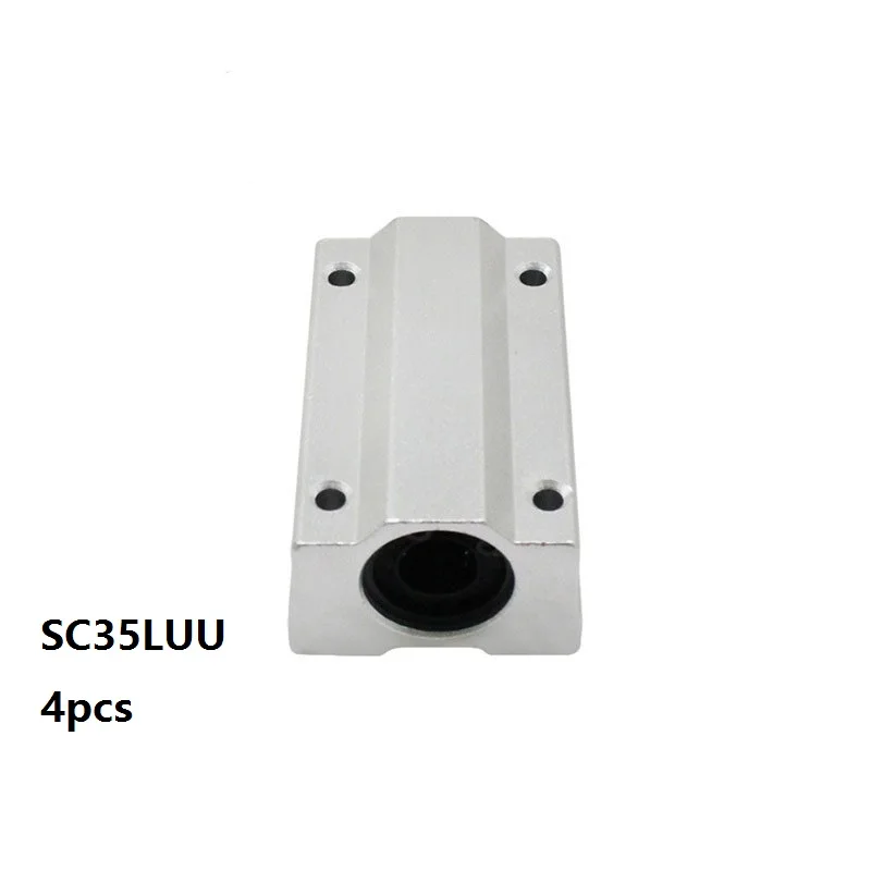 

4pcs/lot SC35LUU long type linear case unit linear bearing sliding blocks for 35mm linear shaft for CNC router parts SCS35LUU