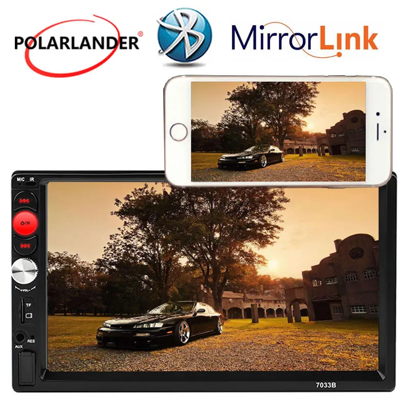 Screen Mirroring Bluetooth MP5 MP4 Mirror Link Multi-languages Car Radio Stereo 7'' Touch Screen AUX USB TF 2 DIN