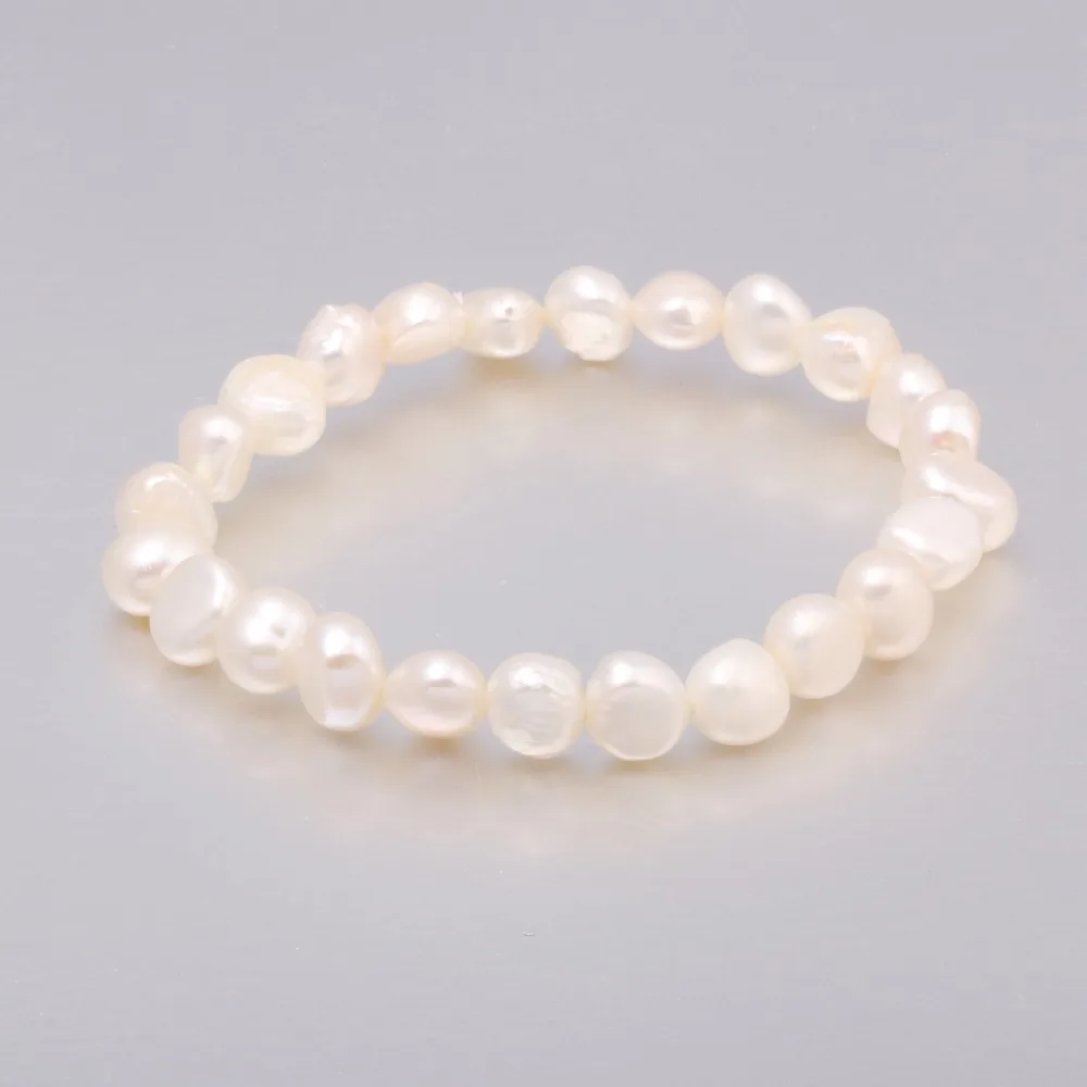 2020 High Quality 7-8 Mm Freshwater Pearl Bracelets Natural Pearl Bracelet For Women Pearl Bracelet